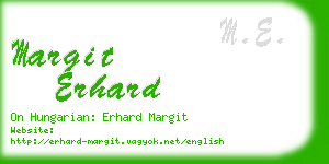 margit erhard business card